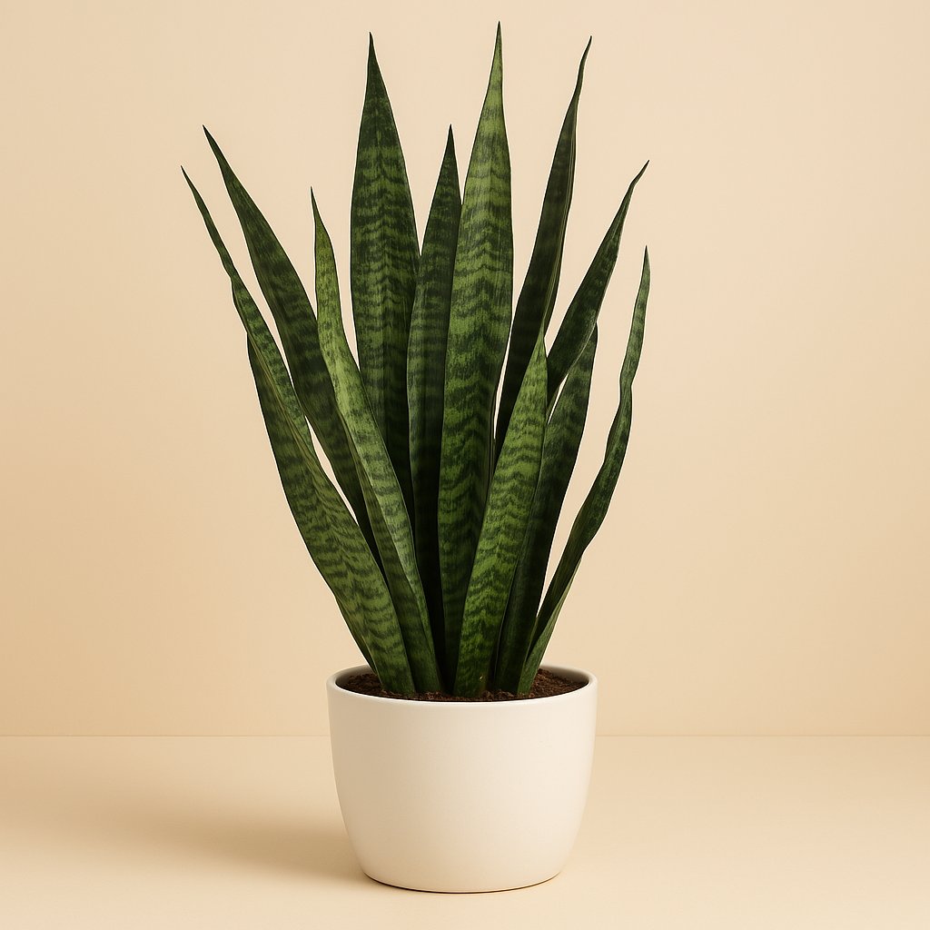Sansevieria Zeylanica - 110cm in einem modernen Studio mit modernem Topf