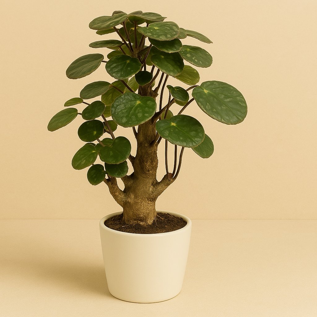 Polyscias Fabian - 40cm in einem modernen Studio mit modernem Topf