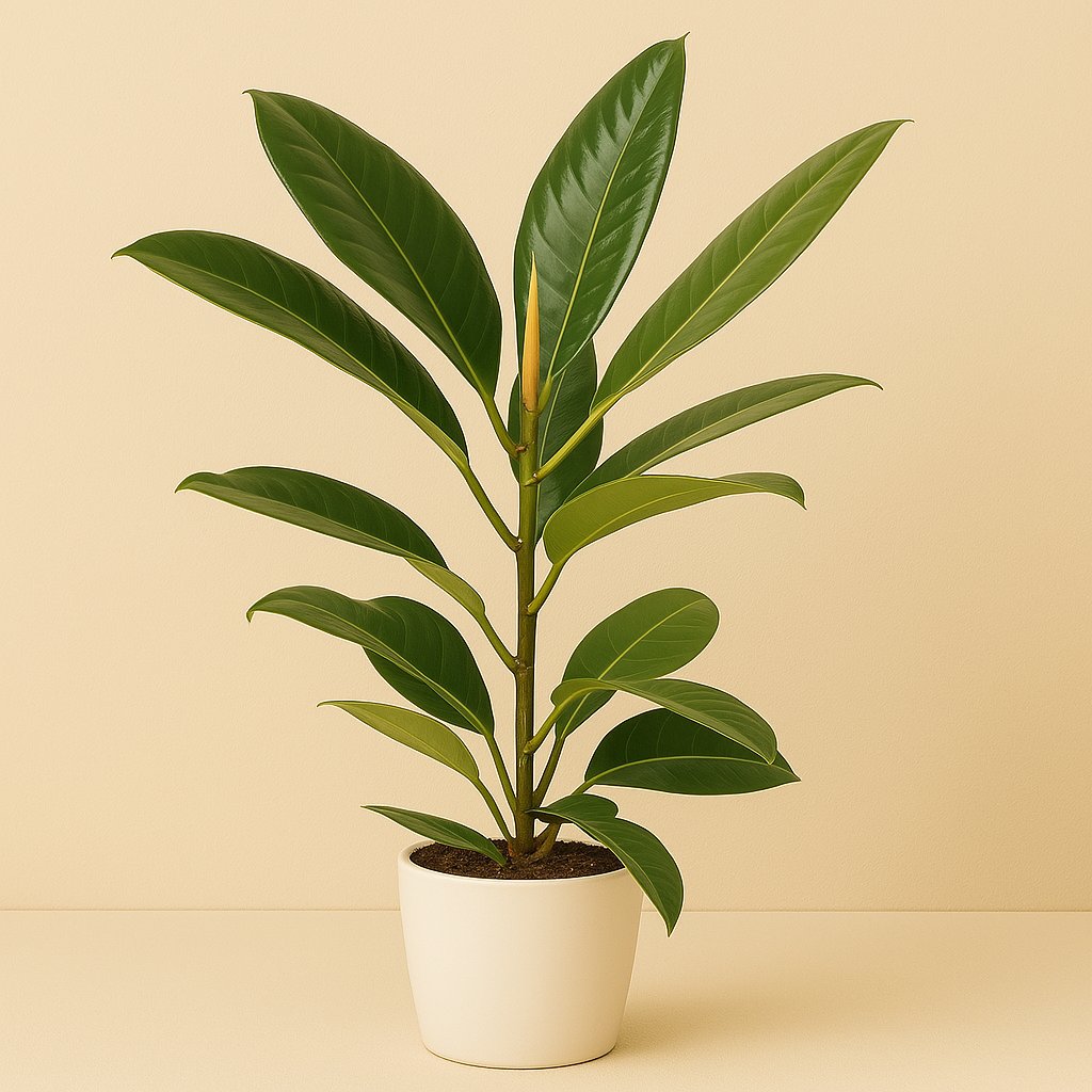Ficus Benghalensis Roy - 70cm in einem modernen Studio mit modernem Topf