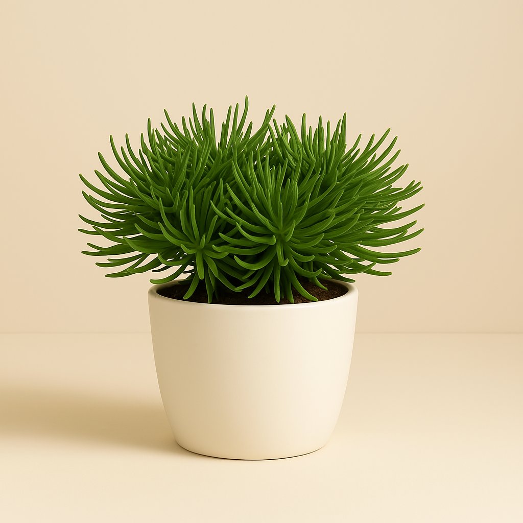 Senecio Himalaya - 25cm in einem modernen Studio mit modernem Topf