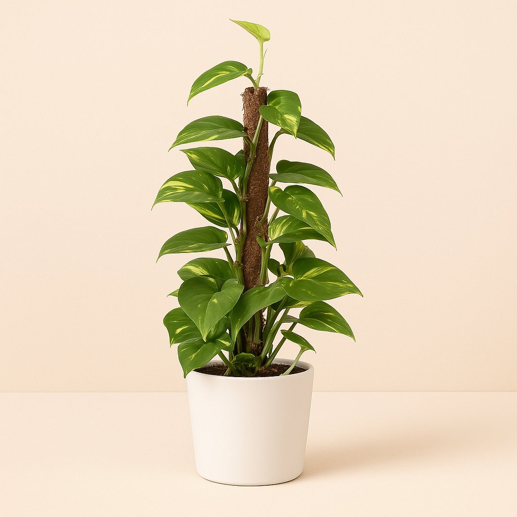 Epipremnum Aureum - 60cm in einem modernen Studio mit modernem Topf