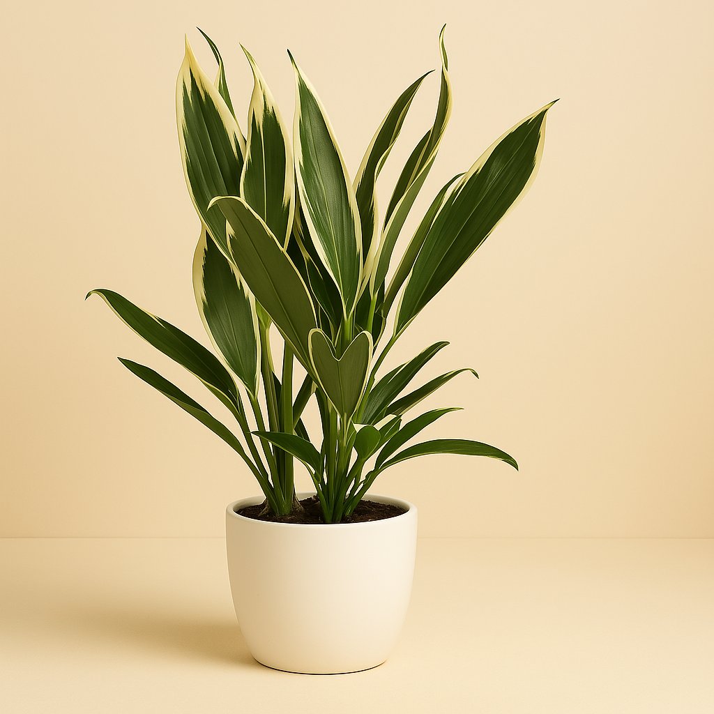 Cordyline New Conga - 60cm in einem modernen Studio mit modernem Topf