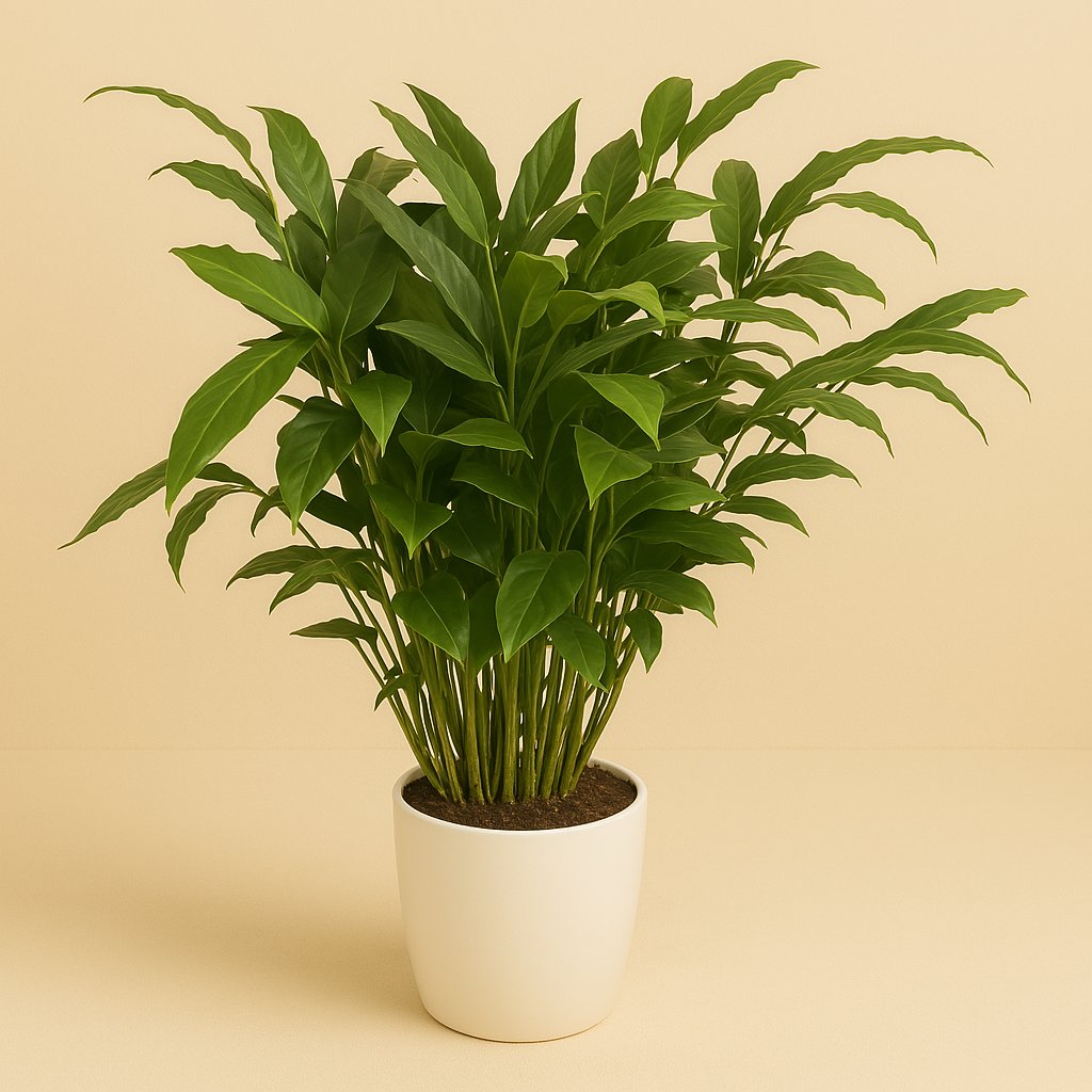 Elettaria Cardamomum - 120cm in einem modernen Studio mit modernem Topf