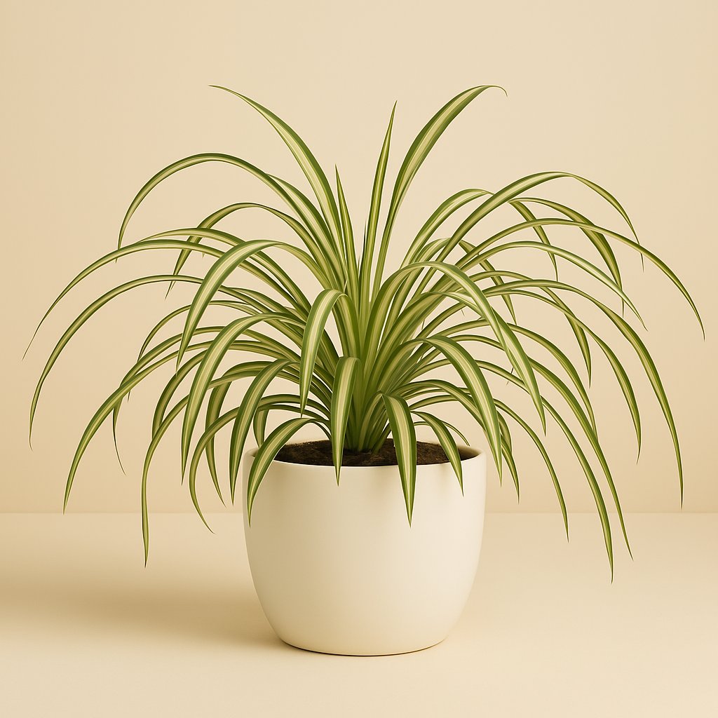 Chlorophytum Atlantic - 25cm in einem modernen Studio mit modernem Topf