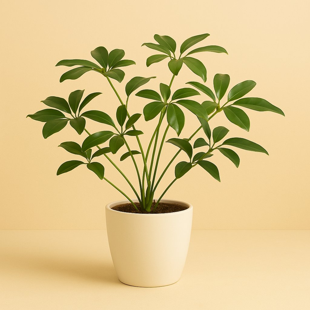Philodendron Green Wonder - 90cm in einem modernen Studio mit modernem Topf