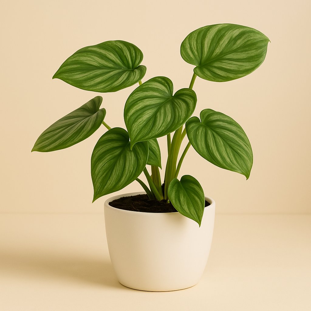 Philodendron Mamei - 25cm in einem modernen Studio mit modernem Topf