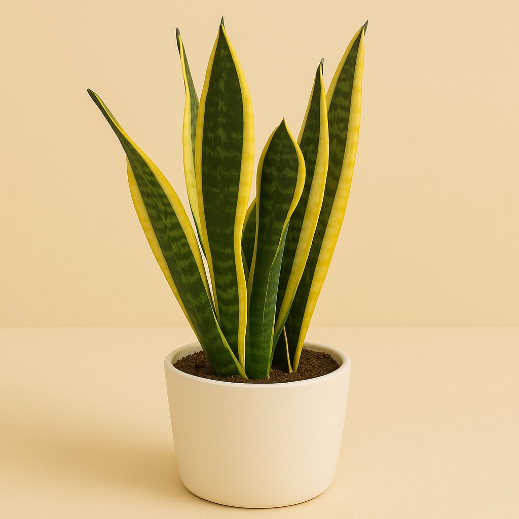Sansevieria Black Superba - 45cm in einem modernen Studio mit modernem Topf