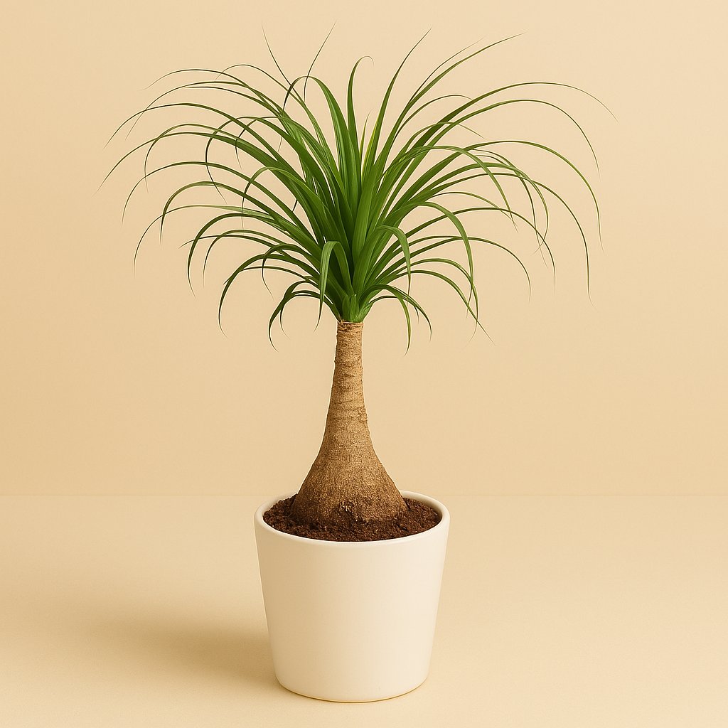 Beaucarnea Recurvata - 65cm in einem modernen Studio mit modernem Topf