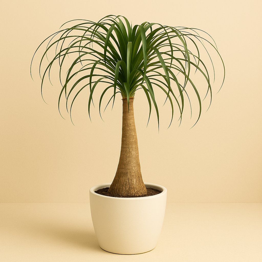 Beaucarnea Nolina - 80cm in einem modernen Studio mit modernem Topf