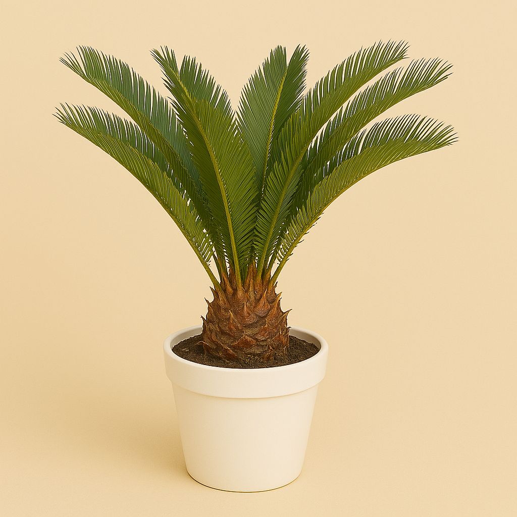 Cycas Revoluta - 70cm in einem modernen Studio mit modernem Topf