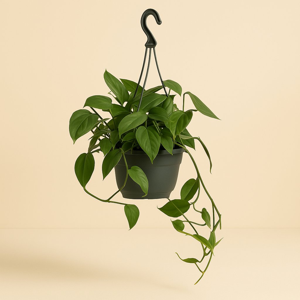 Epipremnum Cebu Blue - 45cm in einem modernen Studio mit modernem Topf