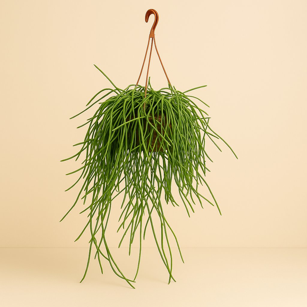 Rhipsalis Kirbergii - 50cm in einem modernen Studio mit modernem Topf
