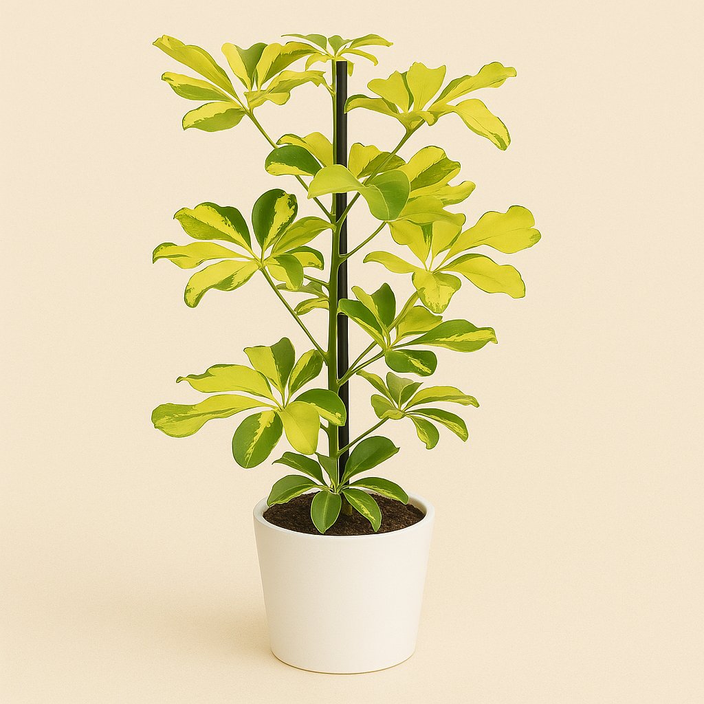 Schefflera Melanie - 45cm in einem modernen Studio mit modernem Topf