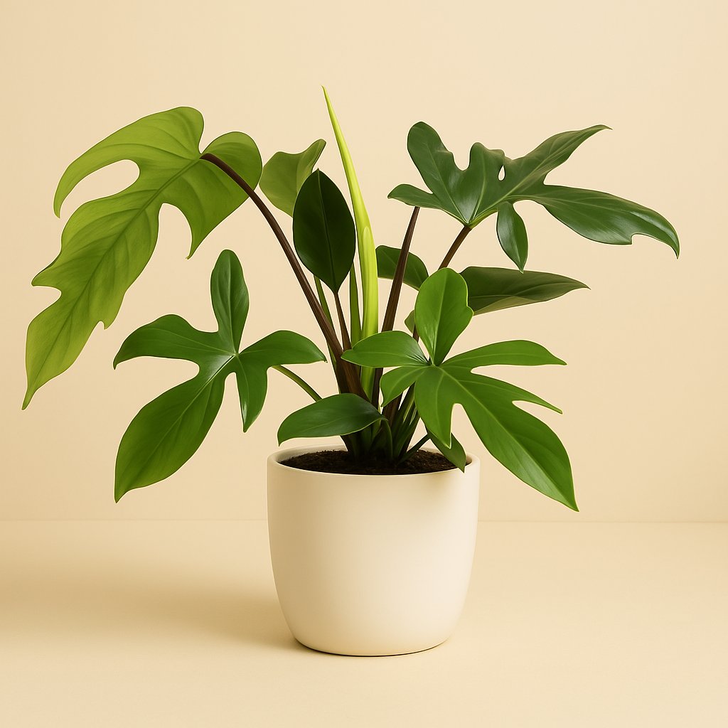 Philodendron Florida Green - 50cm in einem modernen Studio mit modernem Topf