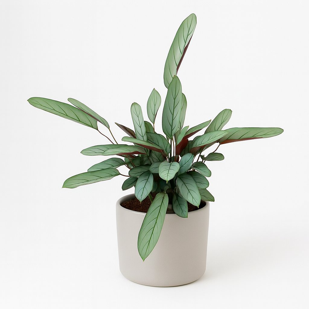 Ctenanthe Oppenheimiana - 70cm in einem modernen Studio mit modernem Topf