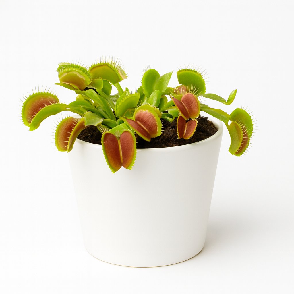 Dionaea Muscipula - 12cm in einem modernen Studio mit modernem Topf