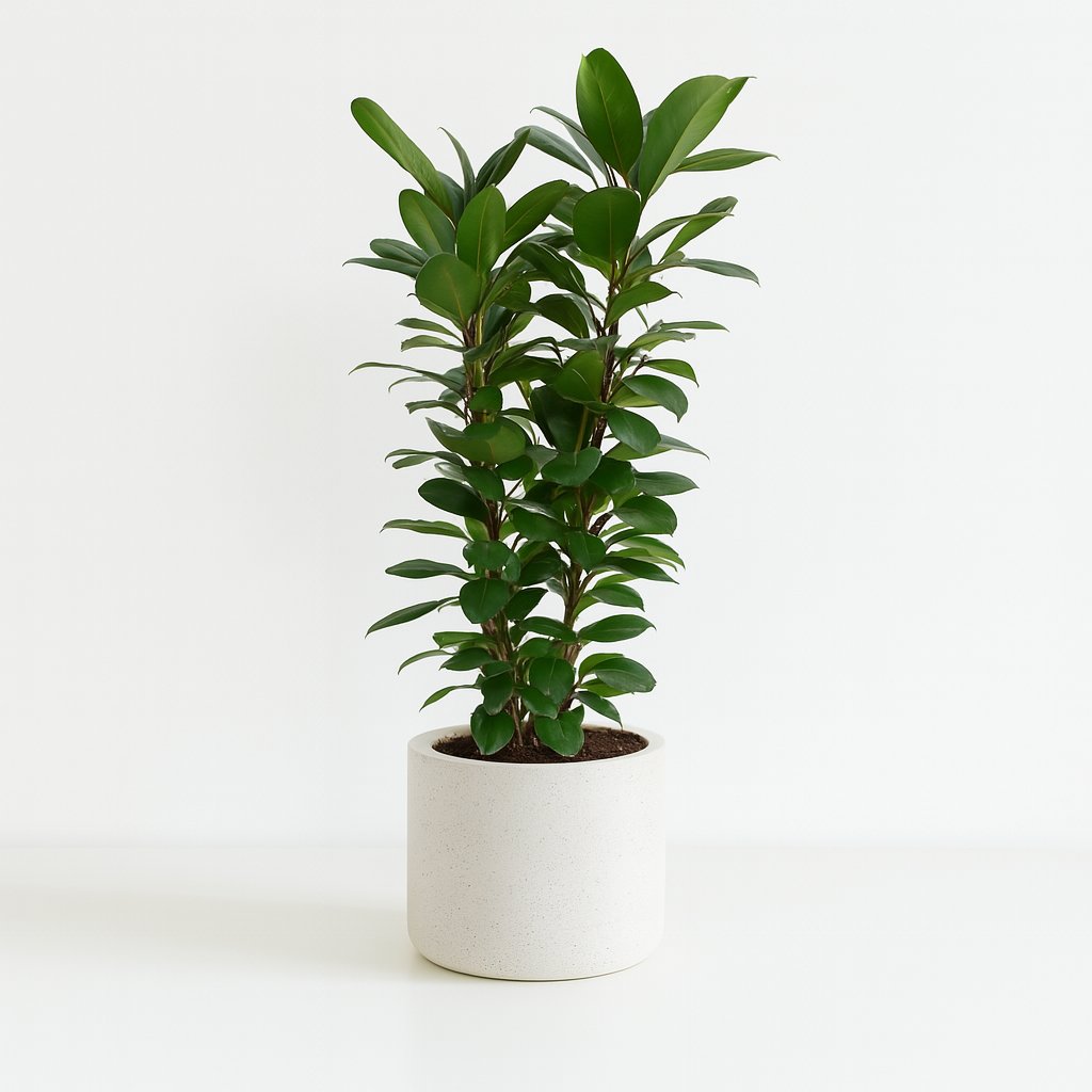 Ficus Cyathistipula - 120cm in einem modernen Studio mit modernem Topf