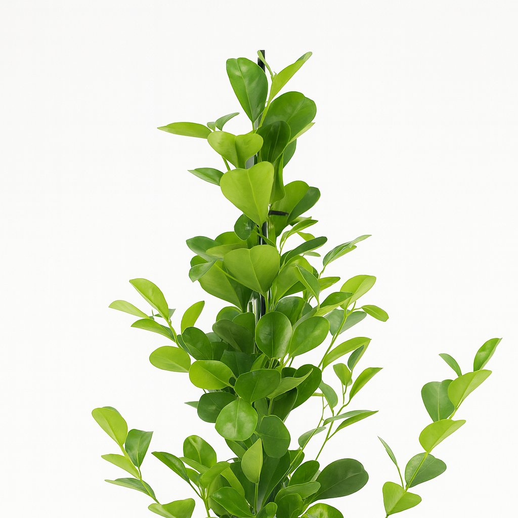 Ficus Microcarpa Moclame 95cm im 21cm Topf Nahaufnahme
