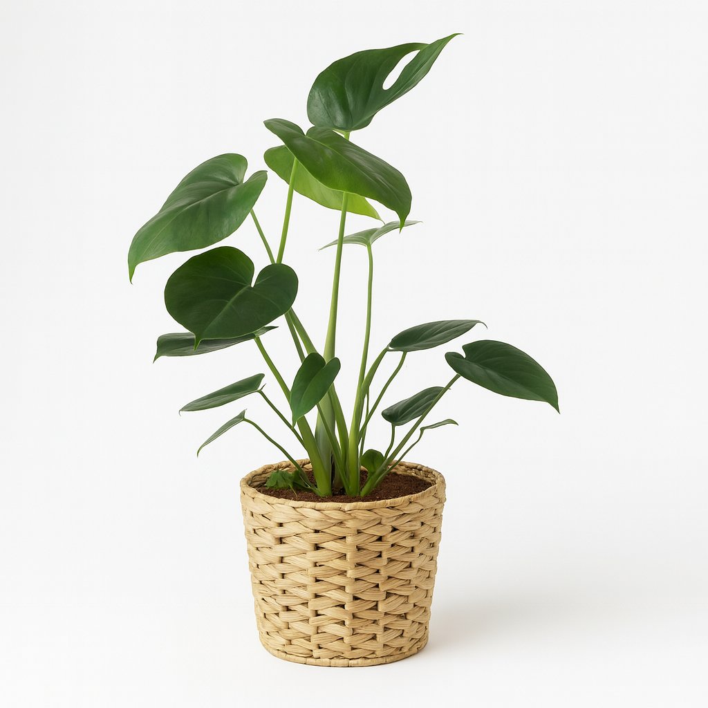 Monstera Deliciosa - 45cm in einem modernen Studio mit modernem Topf