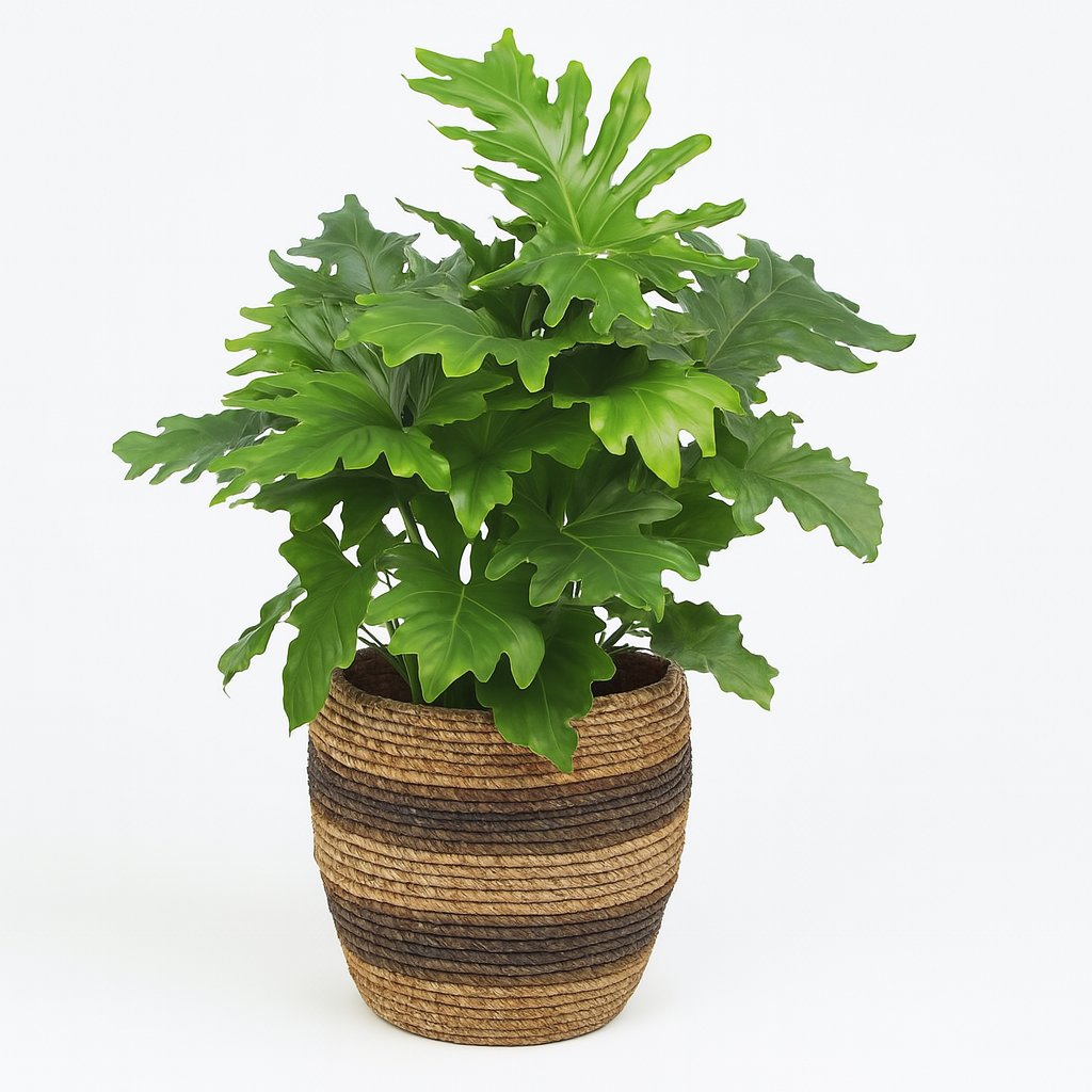 Philodendron Xanadu - 80cm in einem modernen Studio mit modernem Topf