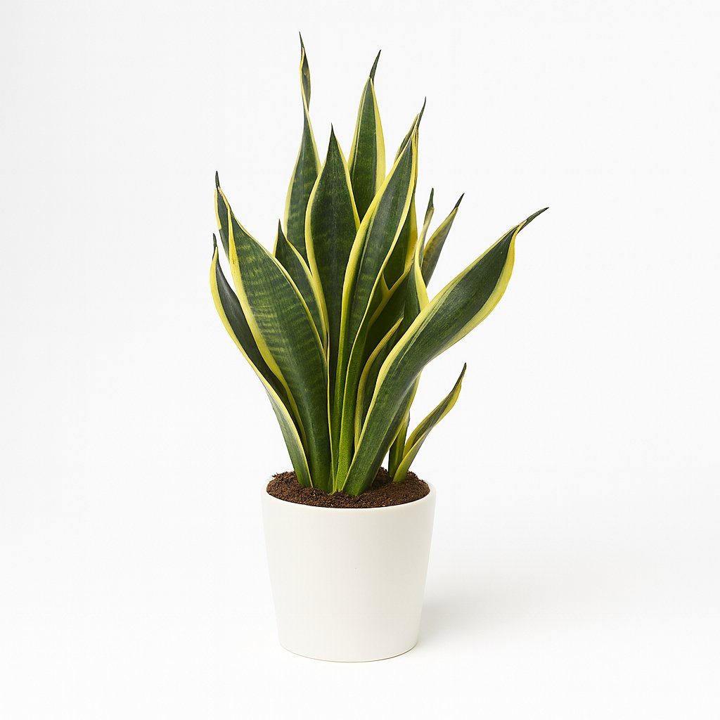 Sansevieria Futura Superba - 45cm in einem modernen Studio mit modernem Topf