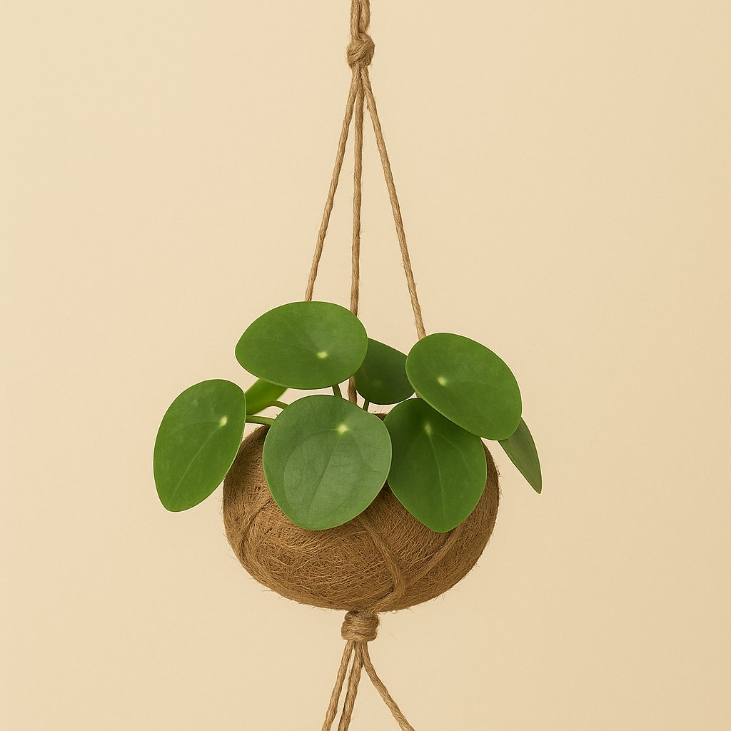 Kokodama Pilea Peperomiodes - 20cm