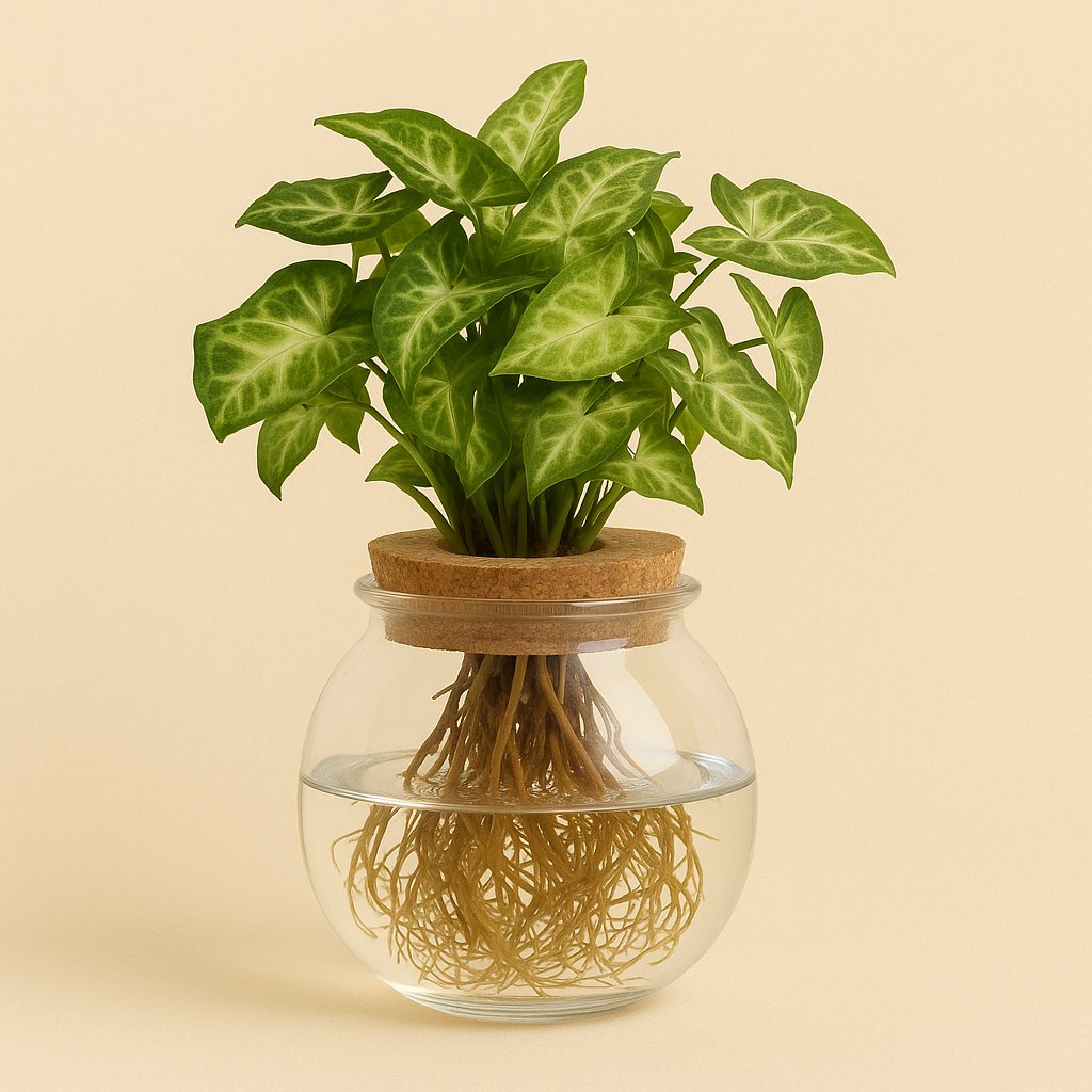 Syngonium Pixie im Bowlglas - 30cm