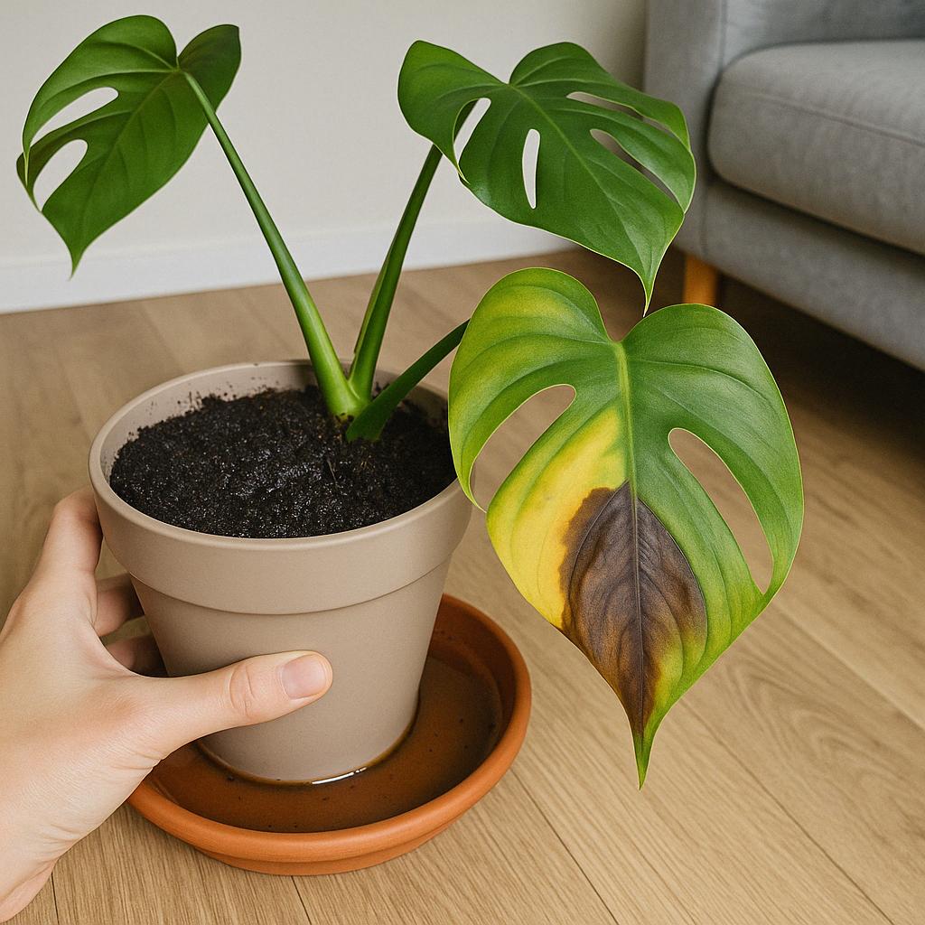 Monstera mit zu viel Wasser: Was tun, wenn’s nass wird?