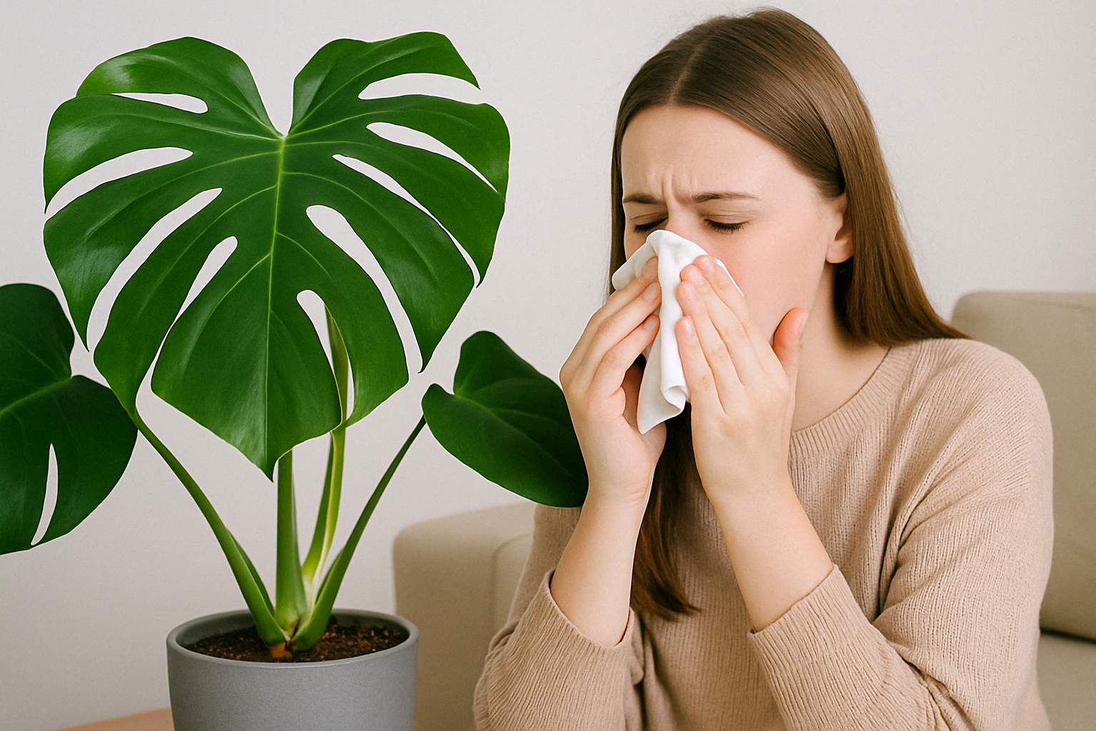 Kann eine Monstera Allergien auslösen?