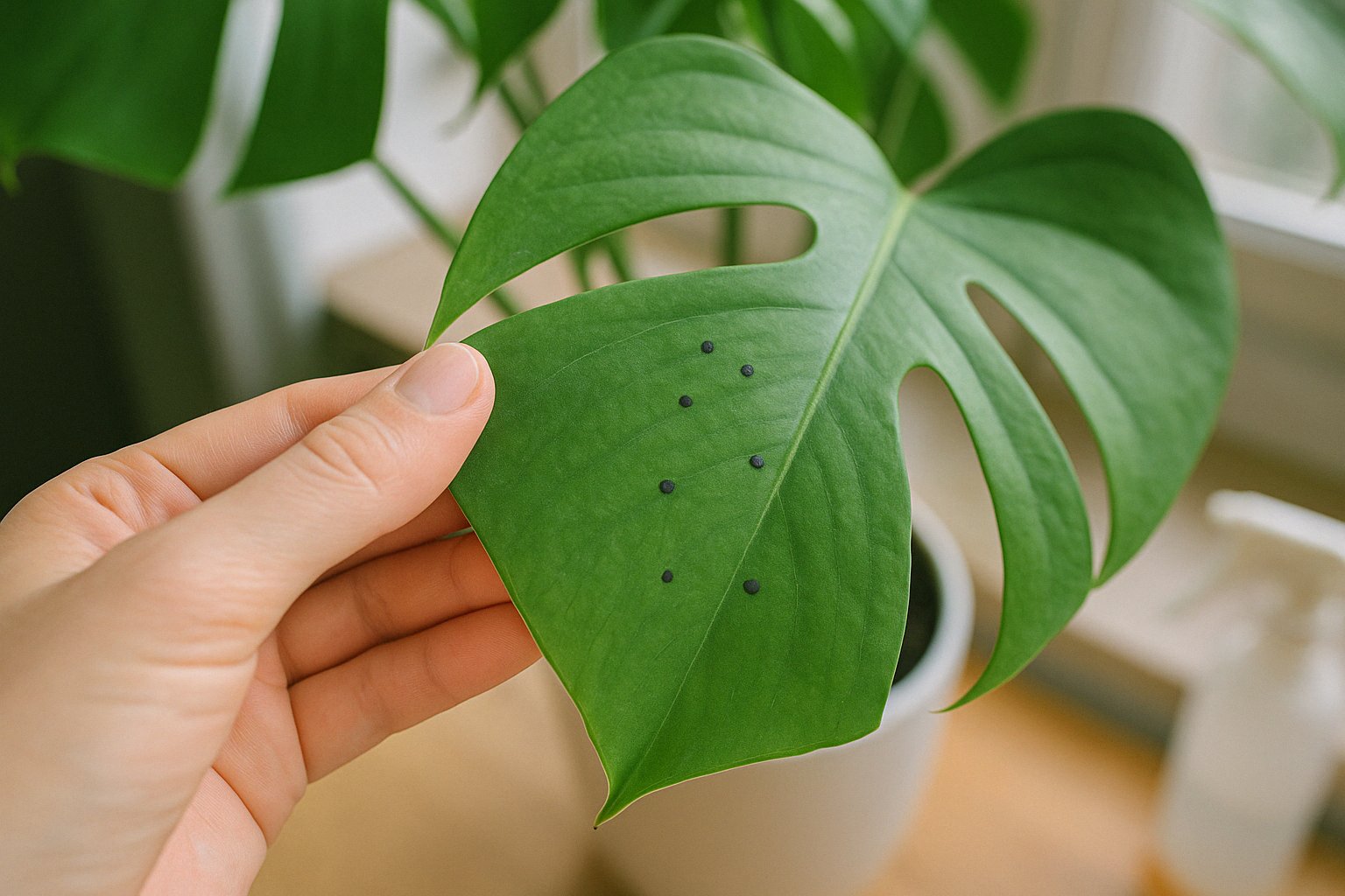 Monstera mit schwarzen Punkten: Was steckt dahinter?