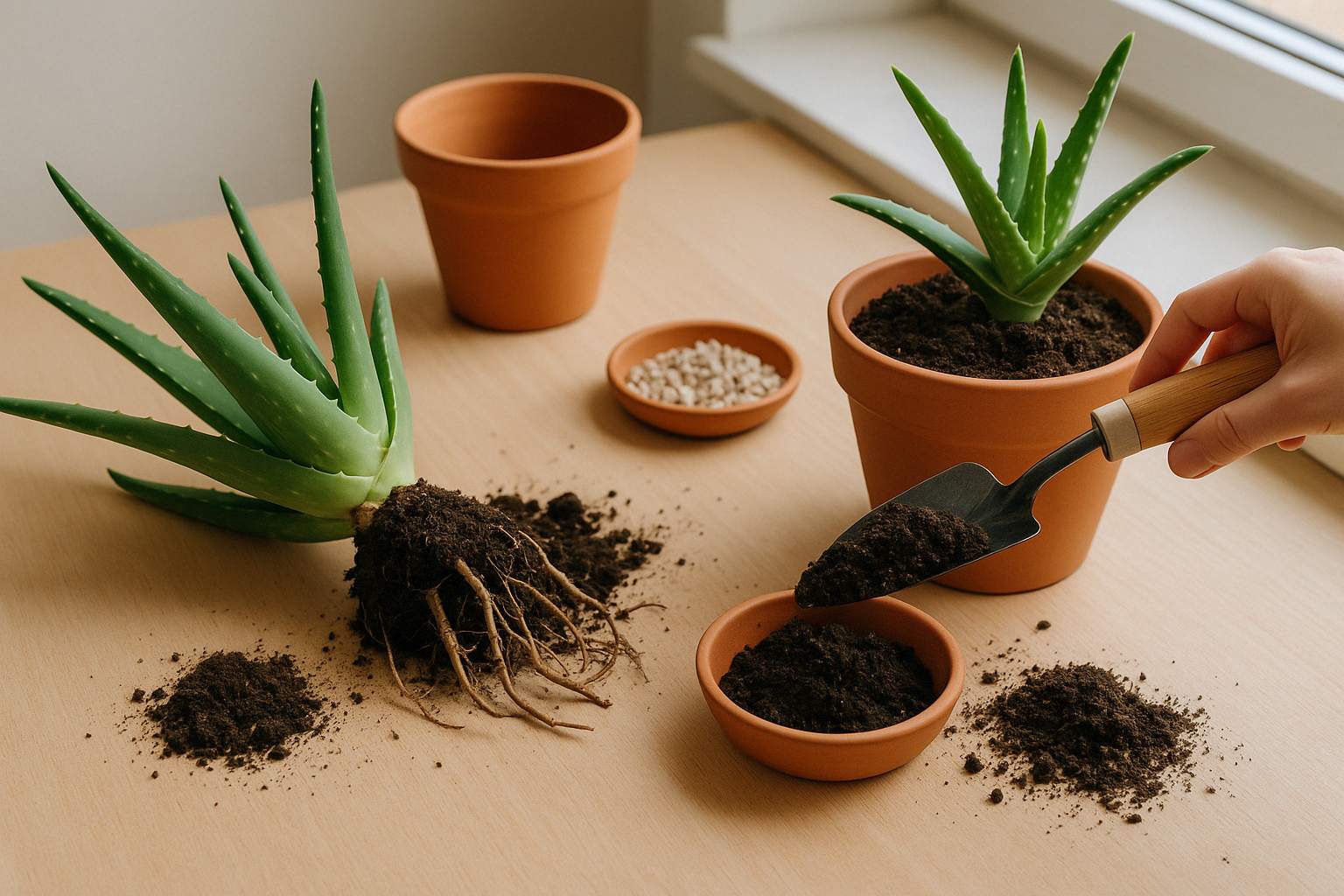 Aloe Vera umtopfen: Schritt-für-Schritt-Anleitung für gesundes Wachstum