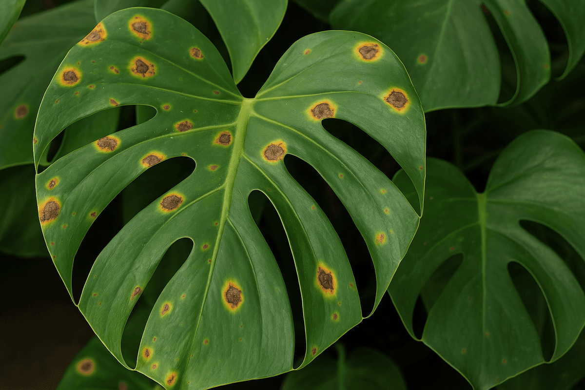 Augenfleckenkrankheit bei Monsteras: Ursachen & Lsungen - Florage   Florage.de