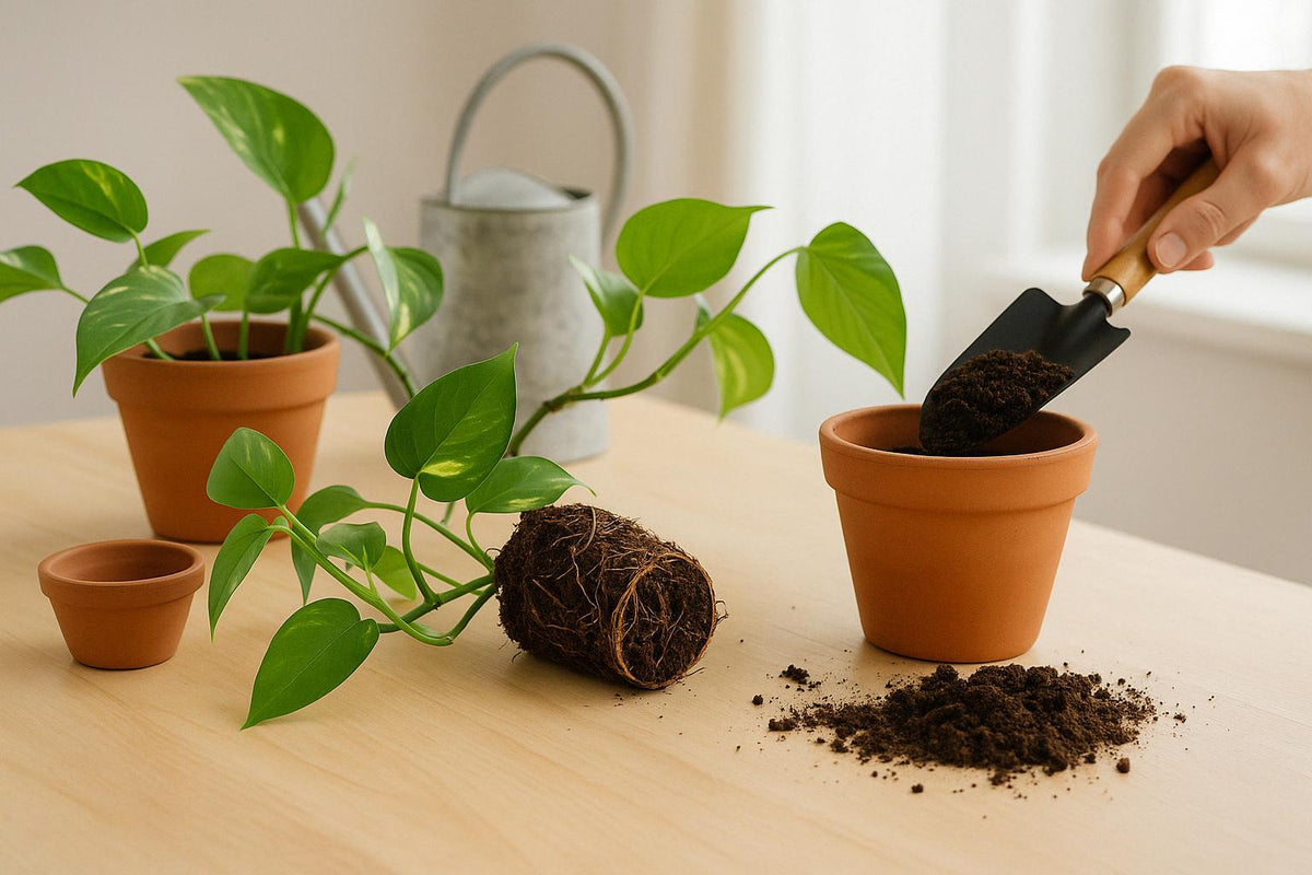 Efeutute umtopfen: Dein Guide fr gesunde Zimmerpflanzen  Florage.de