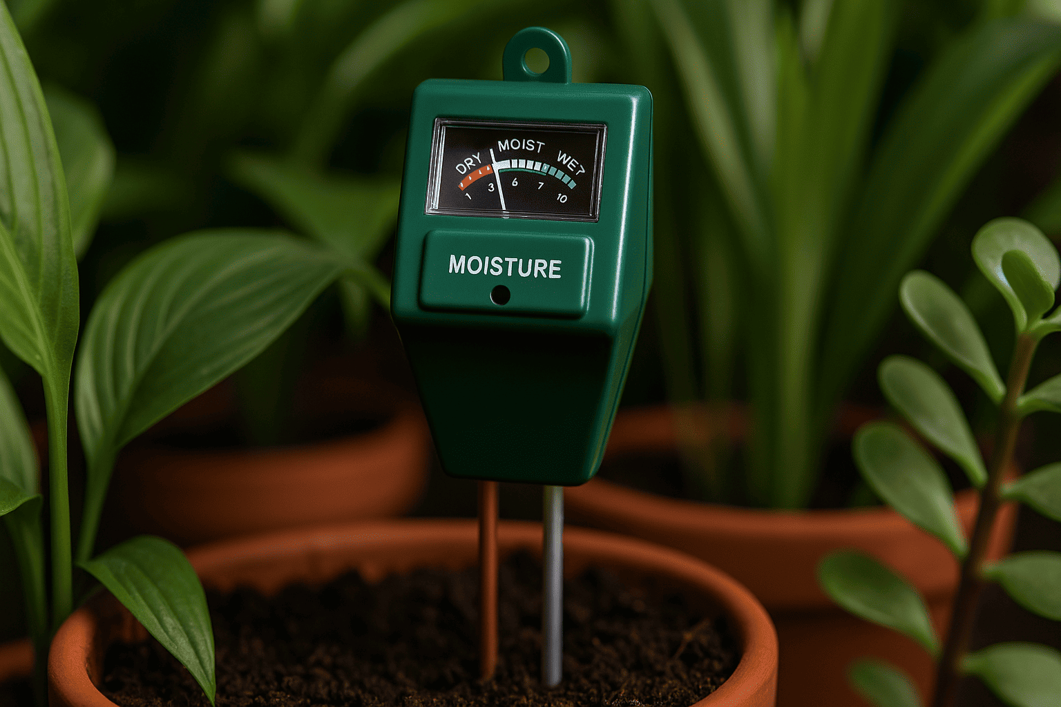 So funktioniert ein Feuchtigkeitsmessgerät für Pflanzen