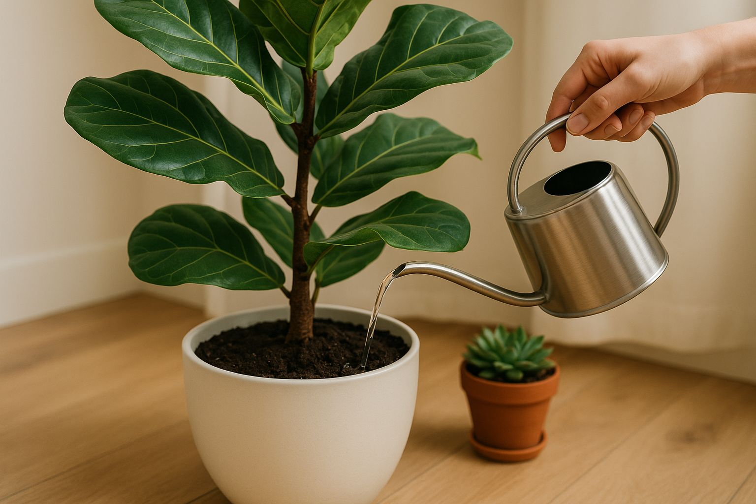 Geigenfeige richtig gieen: Tipps und Tricks - Florage  Florage.de