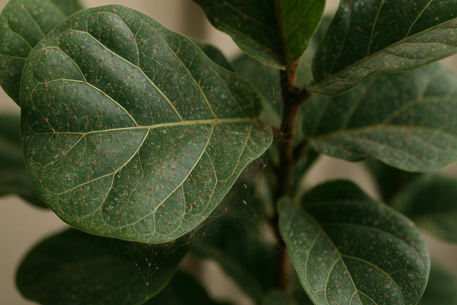 Spinnmilben an der Geigenfeige: Erkennen und Bekämpfen