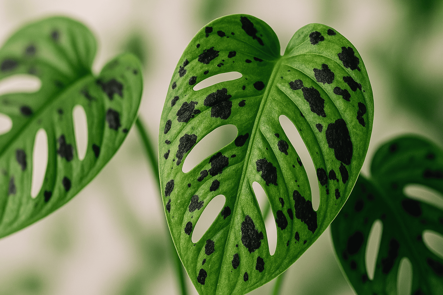 Monstera mit schwarzen Flecken: Was ist los mit deiner Pflanze?