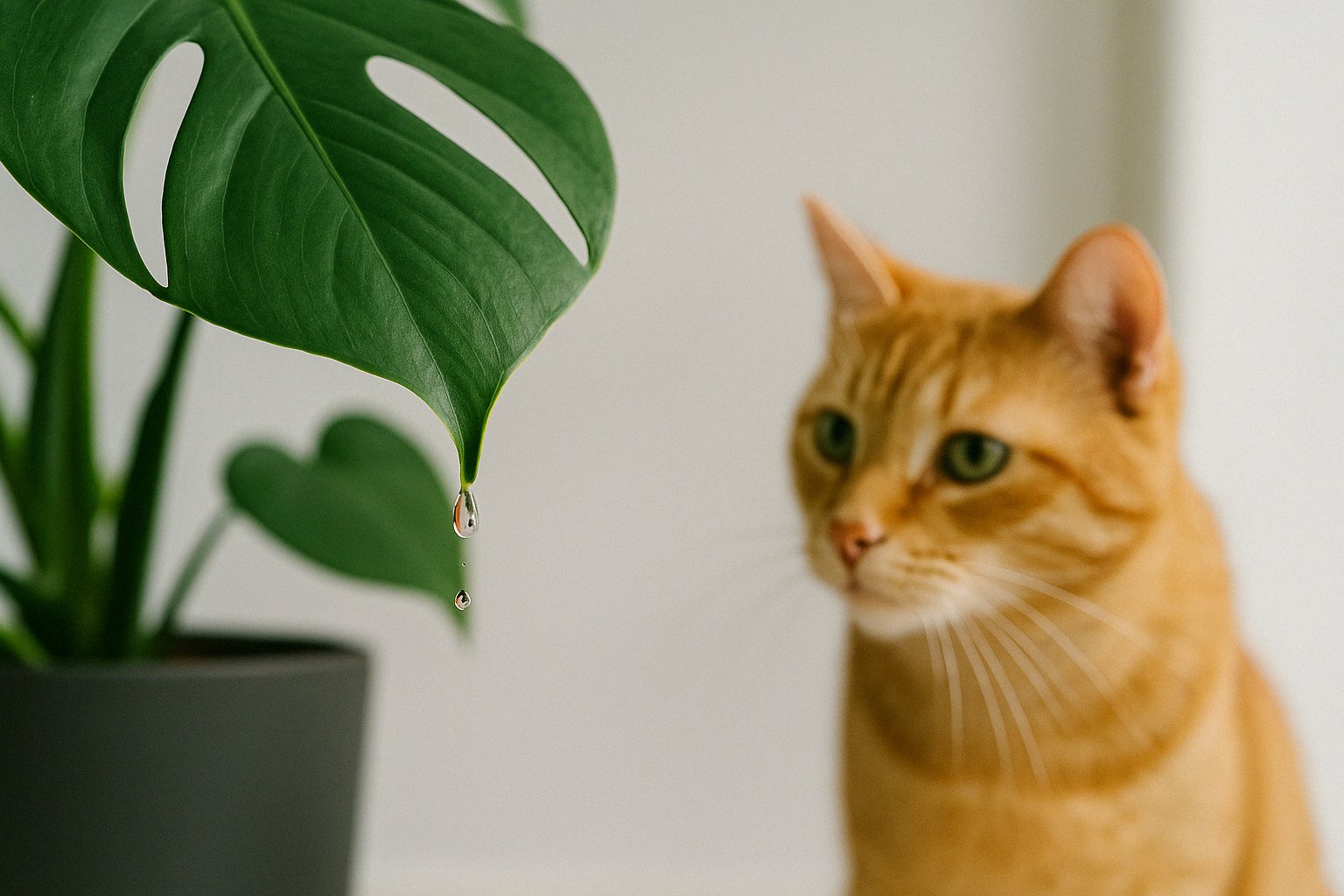 Monstera tropft: Ist das giftig fr dich oder deine Haustiere?  Florage.de