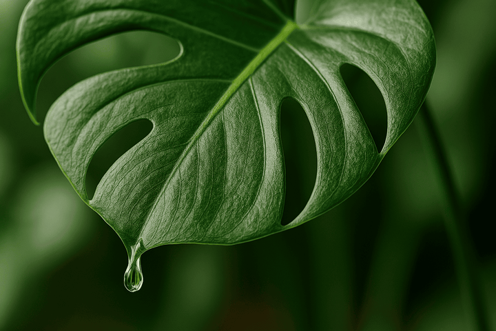 Monstera tropft: Was steckt dahinter?