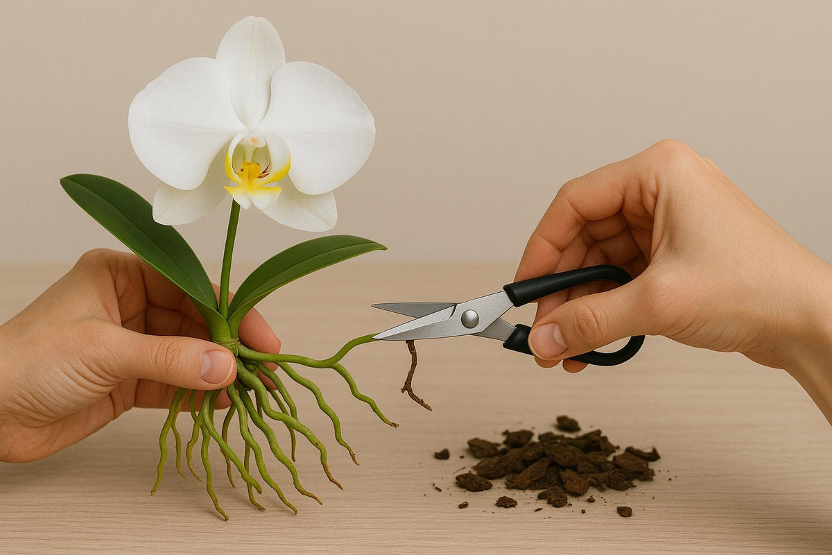 Orchideenwurzeln schneiden: Ist das sinnvoll? - Florage  Florage.de