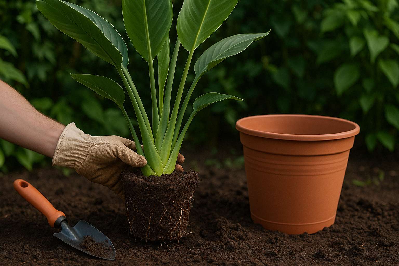Strelitzie umtopfen: Schritt-fr-Schritt-Anleitung - Florage  Florage.de