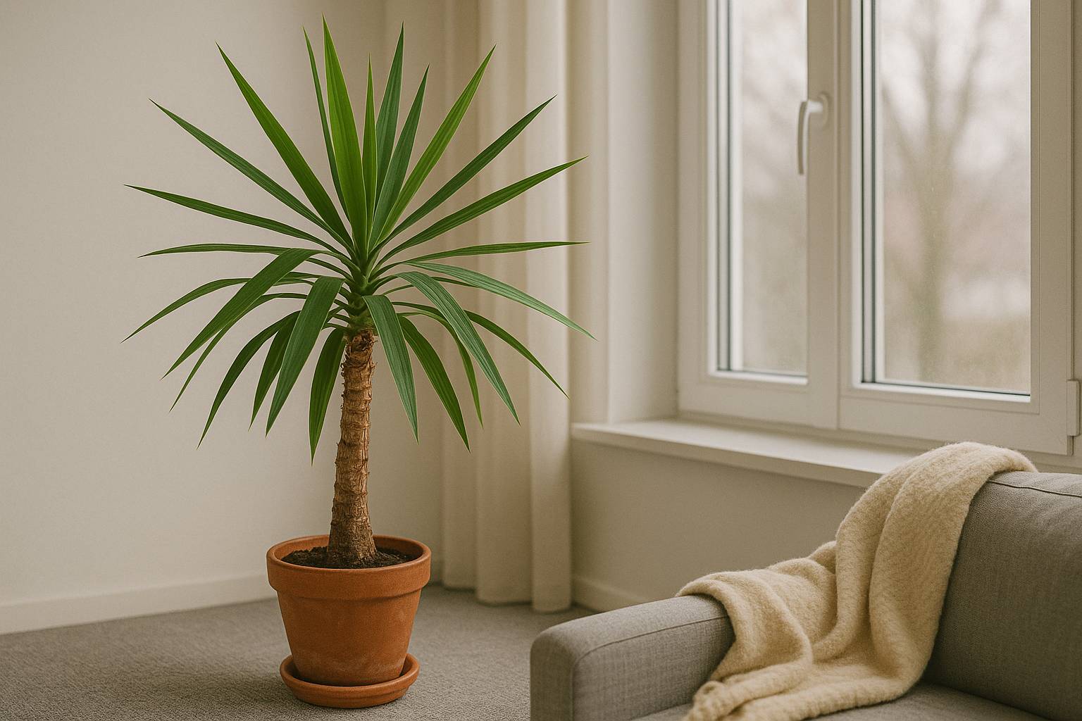 So überwinterst du deine Yucca Palme erfolgreich