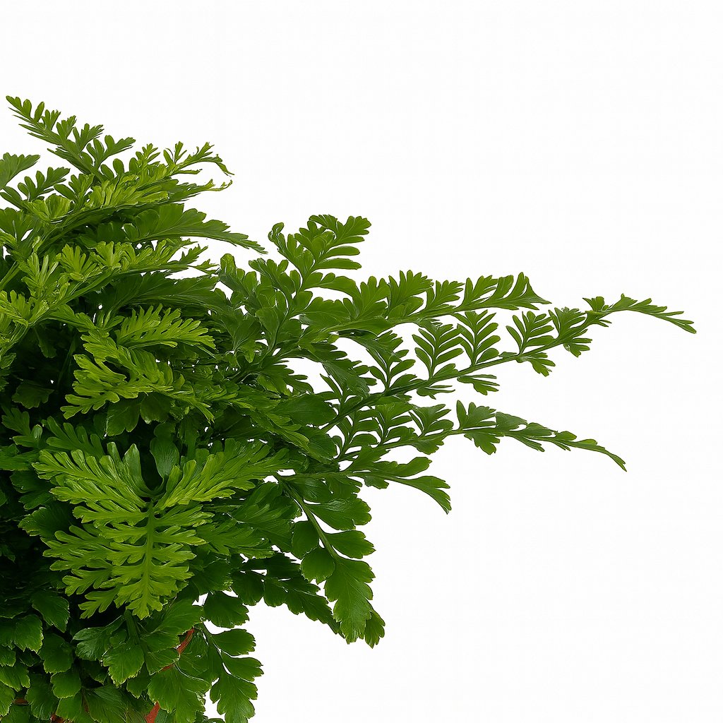Asplenium Parvati - 25cm, Nahaufnahme der gewellten grünen Wedel