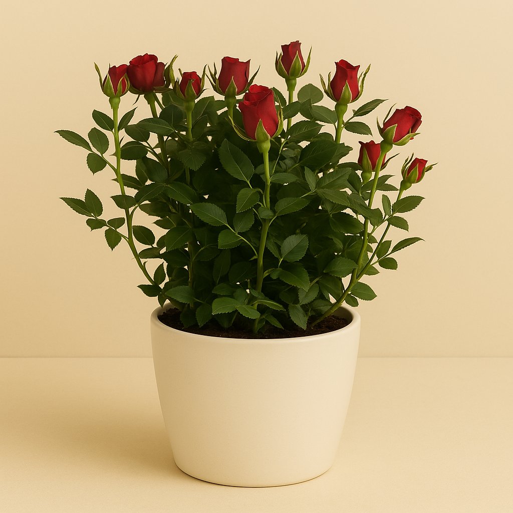 Rosa Jewel Patio Hot - 30cm