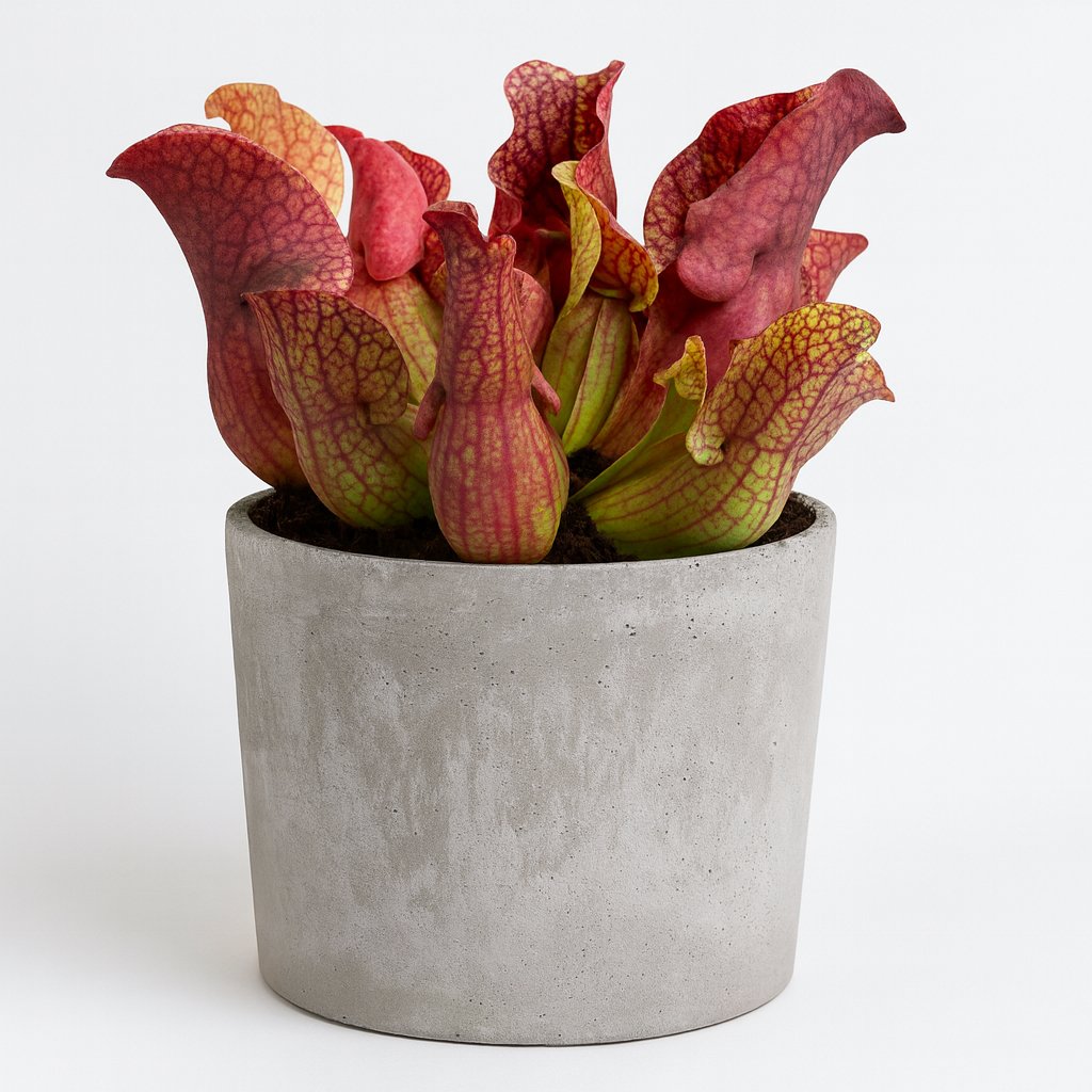 Sarracenia - 20cm in einem modernen Studio mit modernem Topf