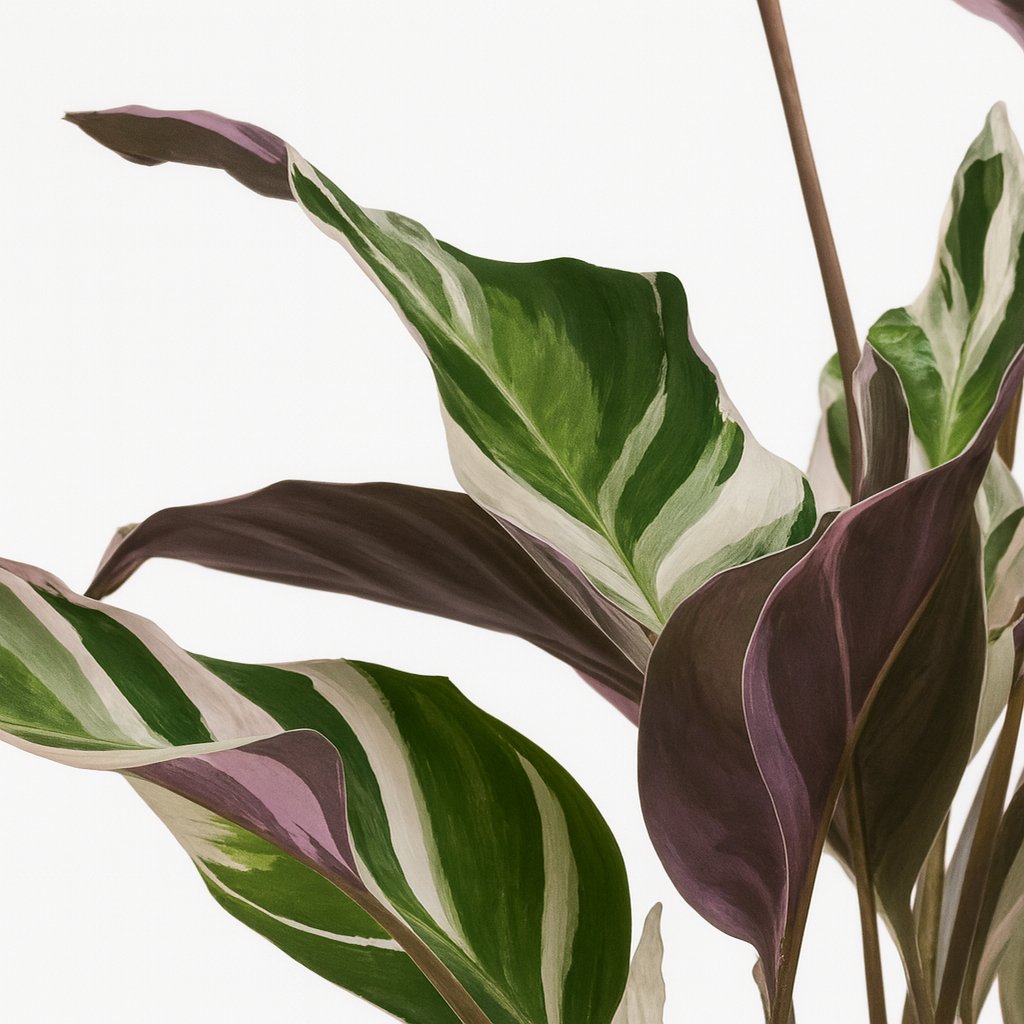 Calathea Fusion White 40cm Nahaufnahme