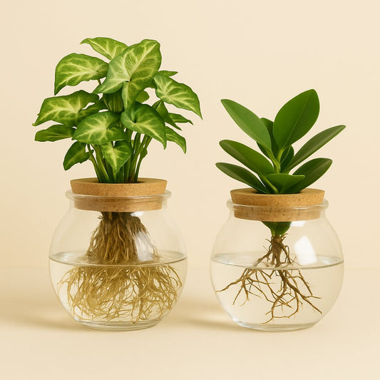 Bolglas Duo Clusia/Syngonium Green - 2 Stück - 30cm