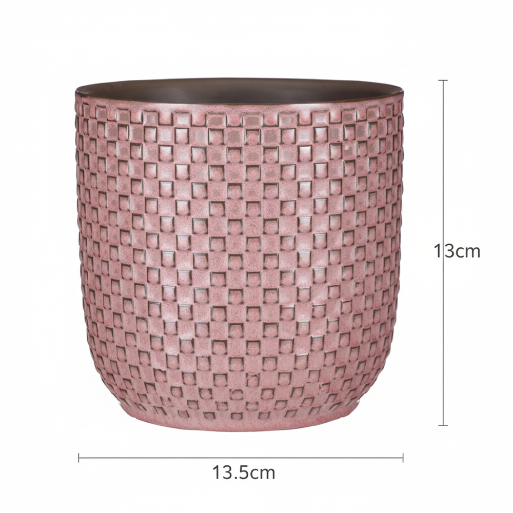 Topf Relief Rosa – Ø13,5cm