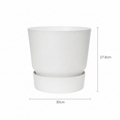 Elho Greenville Weiß – Ø30cm