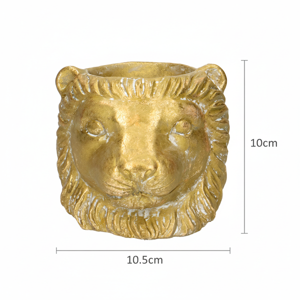 Übertopf Löwe Gold – Ø13cm